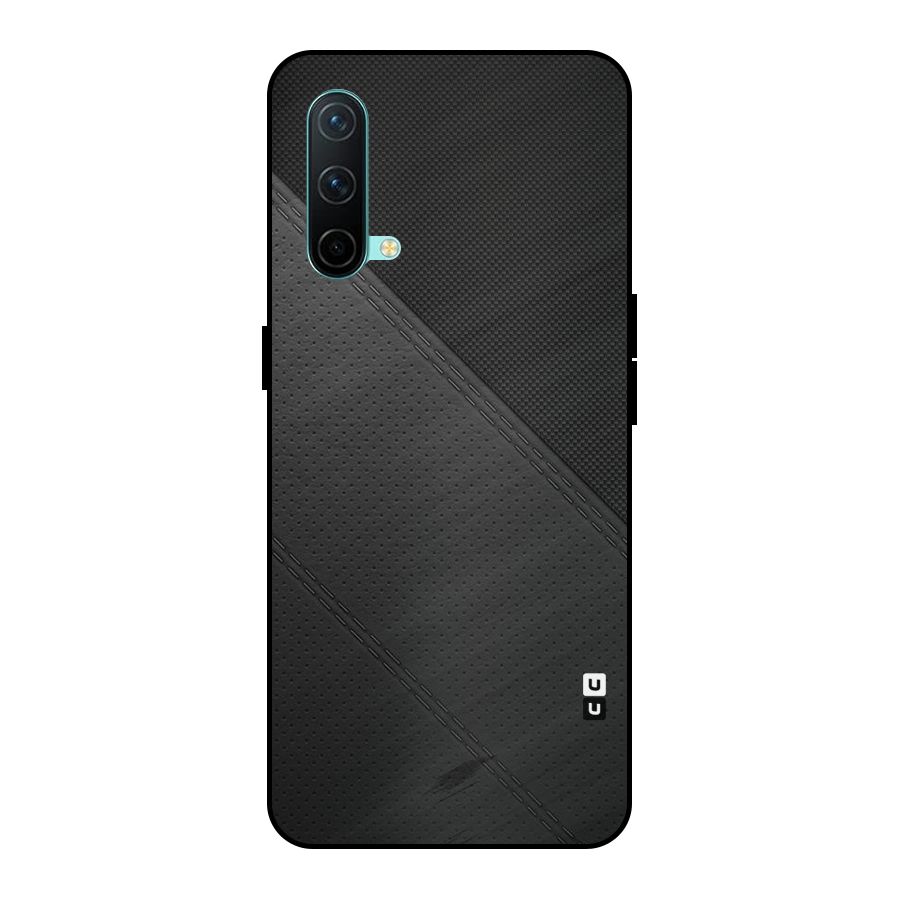 Black Polka Stripe Metal Back Case for OnePlus Nord CE 5G
