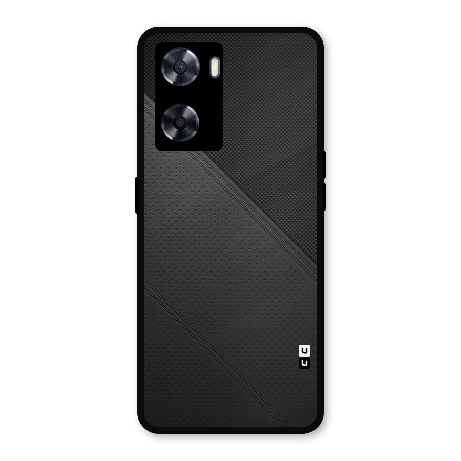 Black Polka Stripe Metal Back Case for OnePlus Nord N20 SE