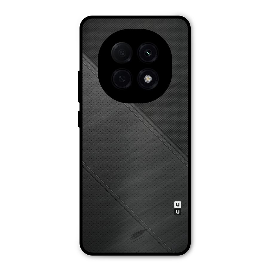 Black Polka Stripe Metal Back Case for Oppo F29 Pro