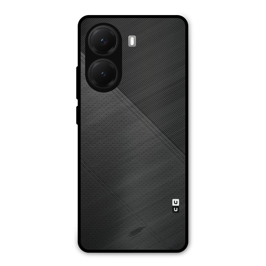 Black Polka Stripe Metal Back Case for Poco X7 Pro