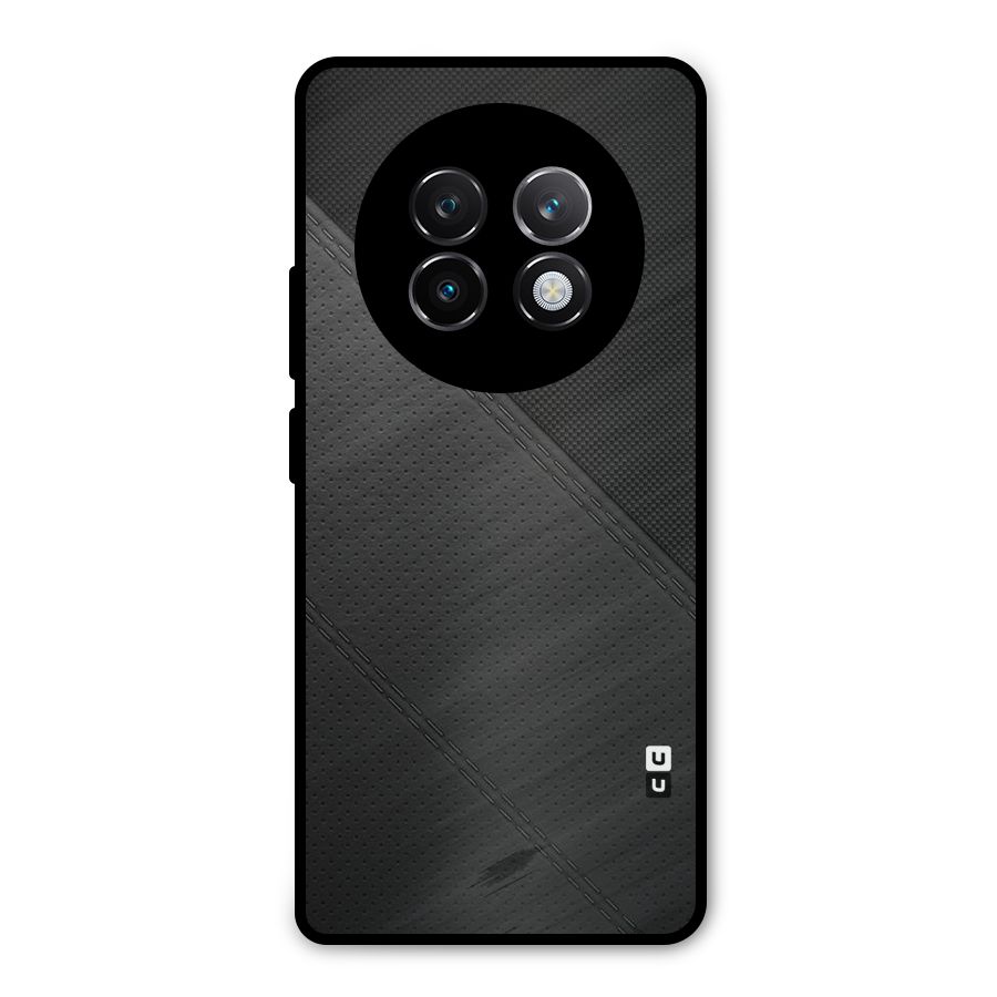 Black Polka Stripe Metal Back Case for Realme 13 Plus