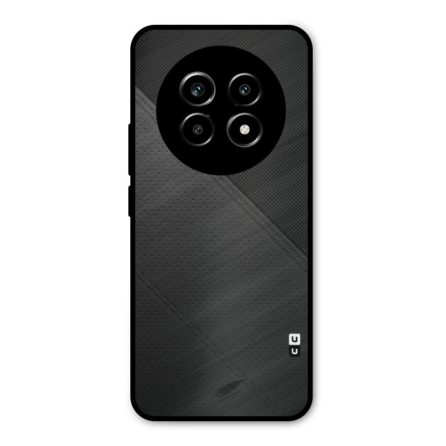 Black Polka Stripe Metal Back Case for Realme 14 Pro Lite