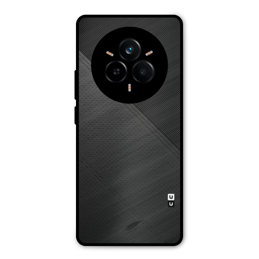 Black Polka Stripe Metal Back Case for Realme 14 Pro Plus