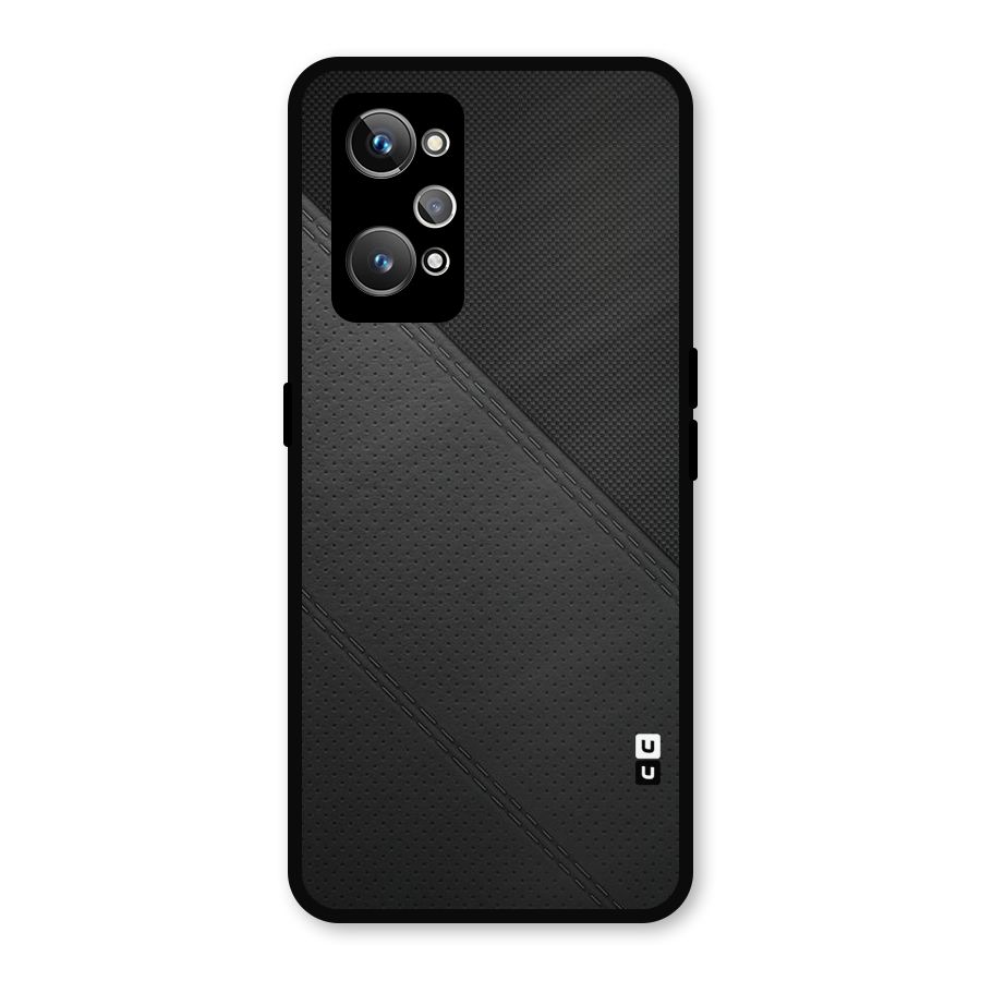 Black Polka Stripe Metal Back Case for Realme GT Neo 3T