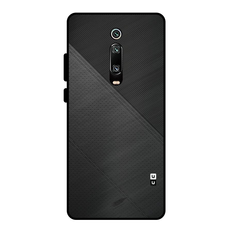 Black Polka Stripe Metal Back Case for Redmi K20
