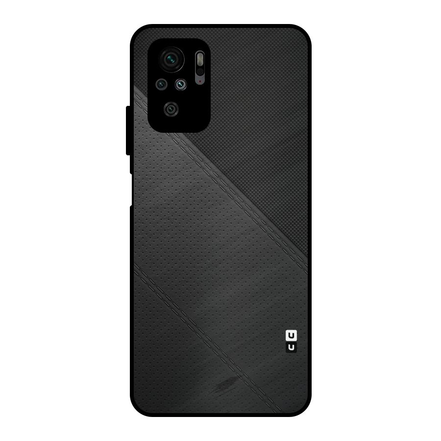 Black Polka Stripe Metal Back Case for Redmi Note 10