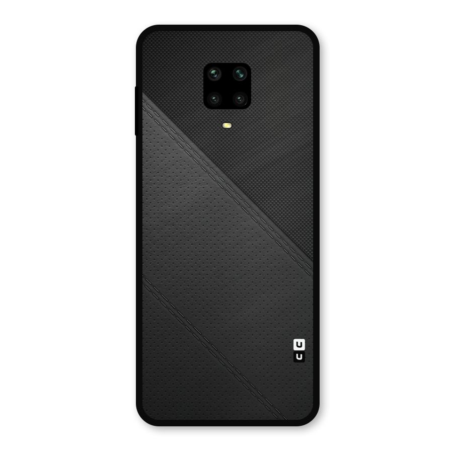 Black Polka Stripe Metal Back Case for Redmi Note 10 Lite