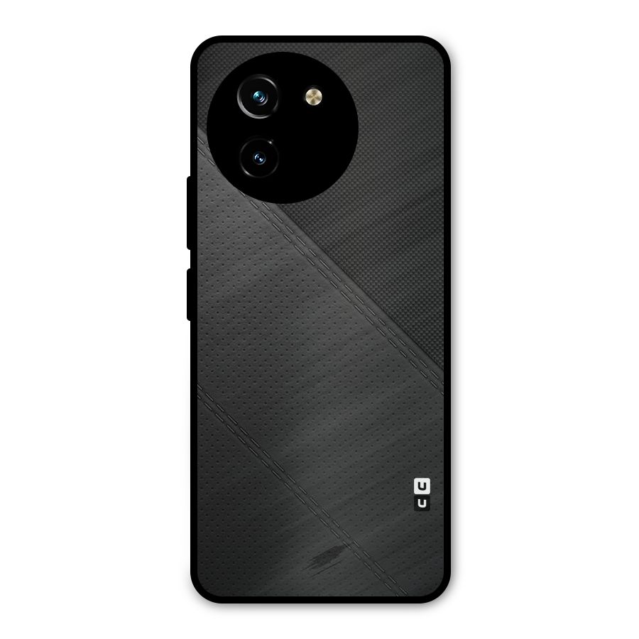 Black Polka Stripe Metal Back Case for Vivo T3x