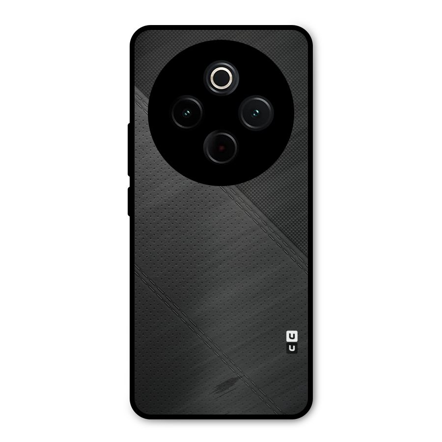 Black Polka Stripe Metal Back Case for Vivo T4
