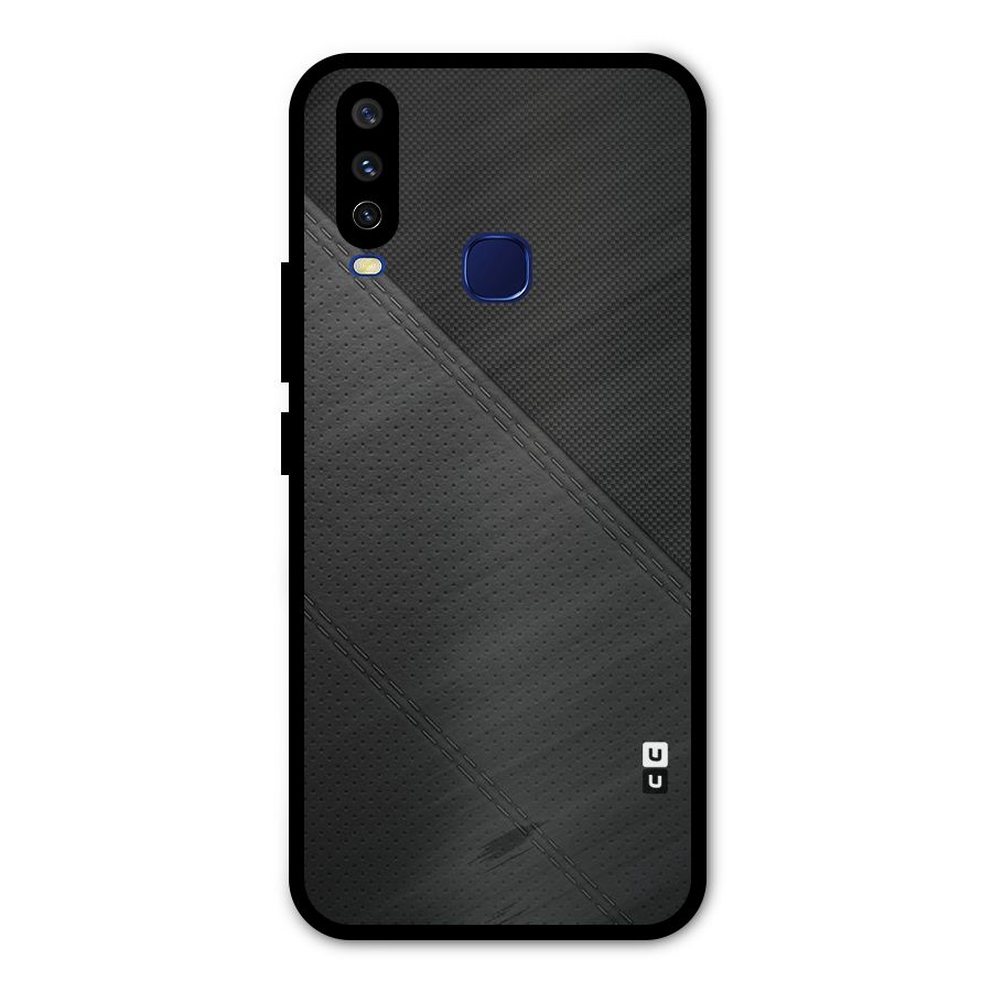 Black Polka Stripe Metal Back Case for Vivo V17