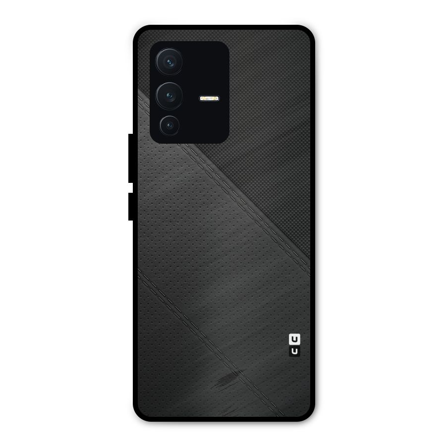 Black Polka Stripe Metal Back Case for Vivo V23 Pro