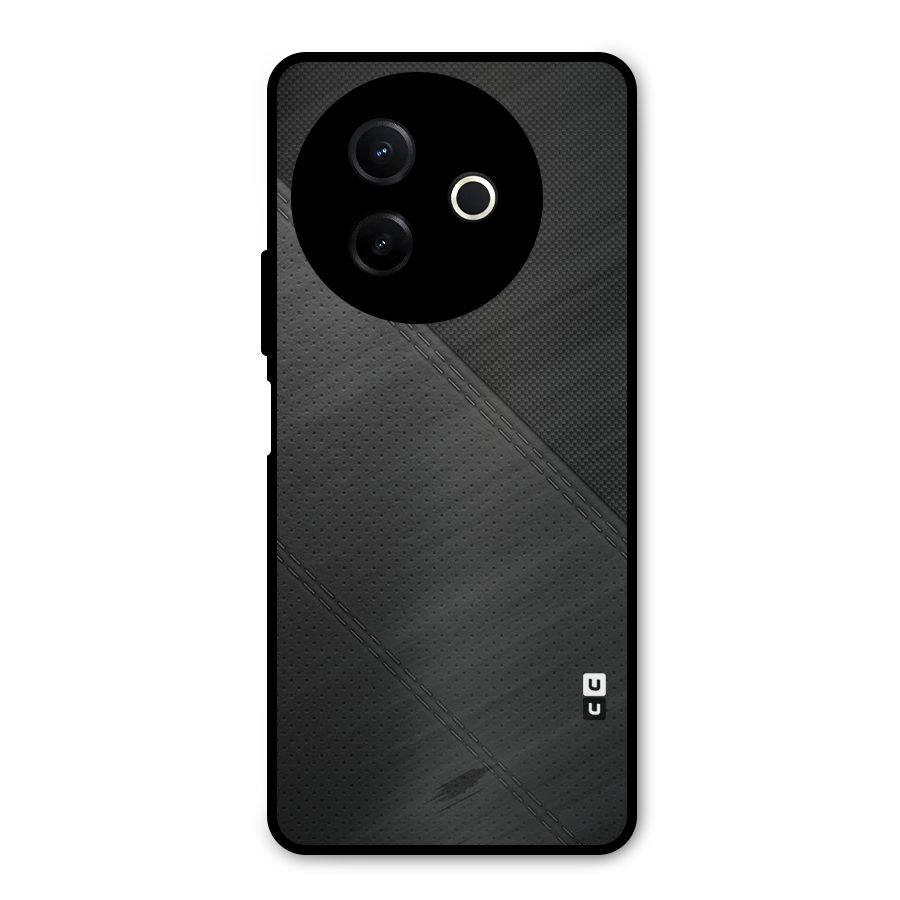 Black Polka Stripe Metal Back Case for Vivo Y39