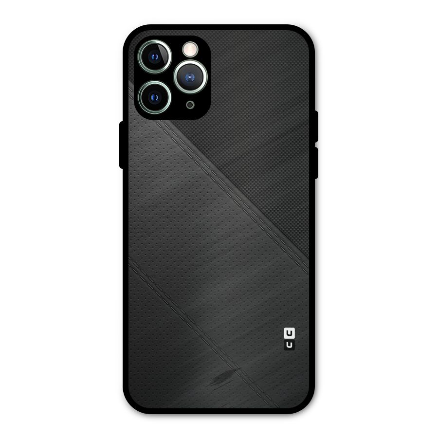 Black Polka Stripe Metal Back Case for iPhone 11 Pro Max