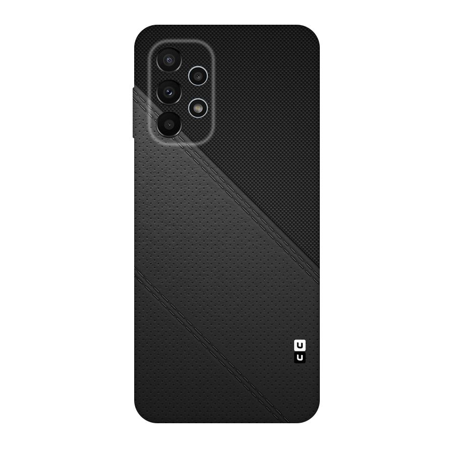 Black Polka Stripe Original Polycarbonate Back Case for Galaxy A23