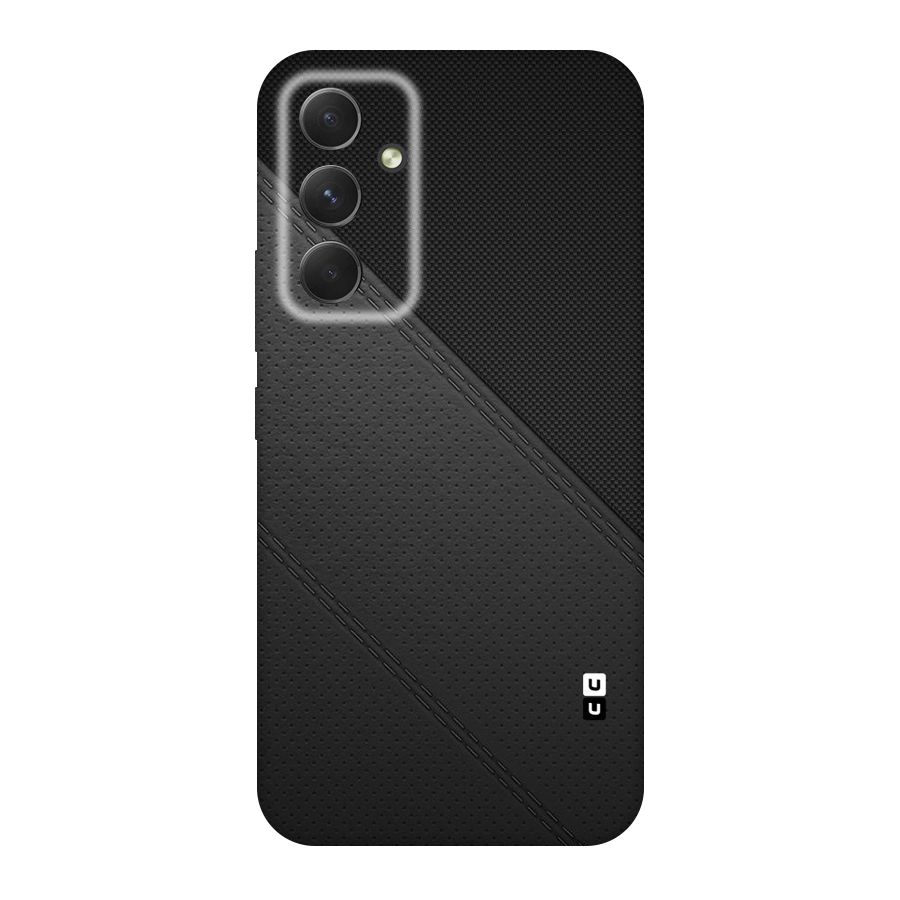 Black Polka Stripe Original Polycarbonate Back Case for Galaxy A54