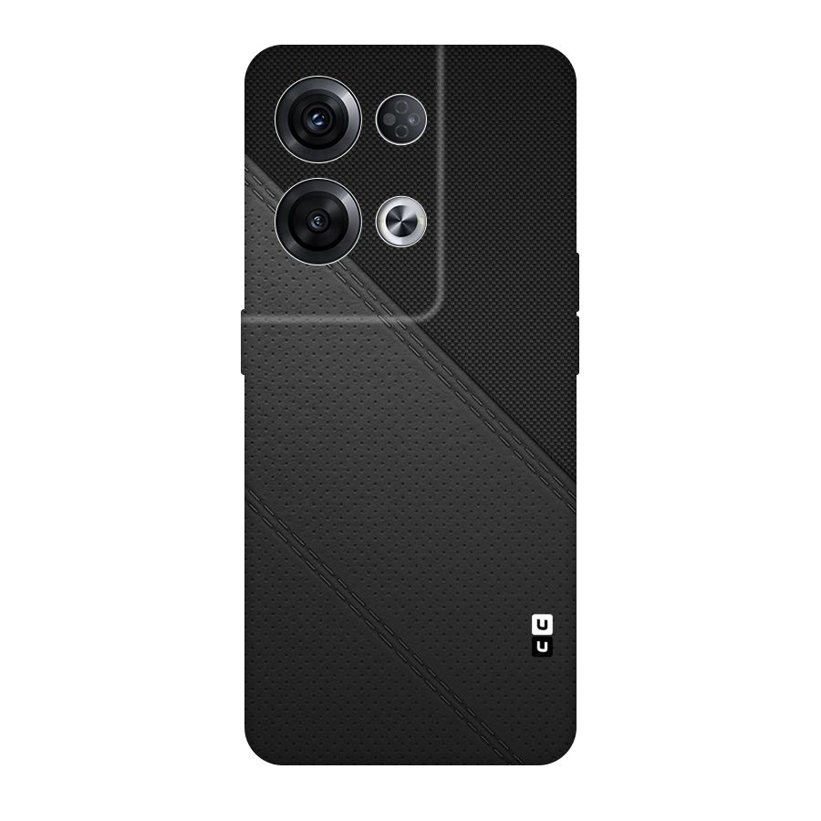 Black Polka Stripe Original Polycarbonate Back Case for Oppo Reno8 Pro 5G