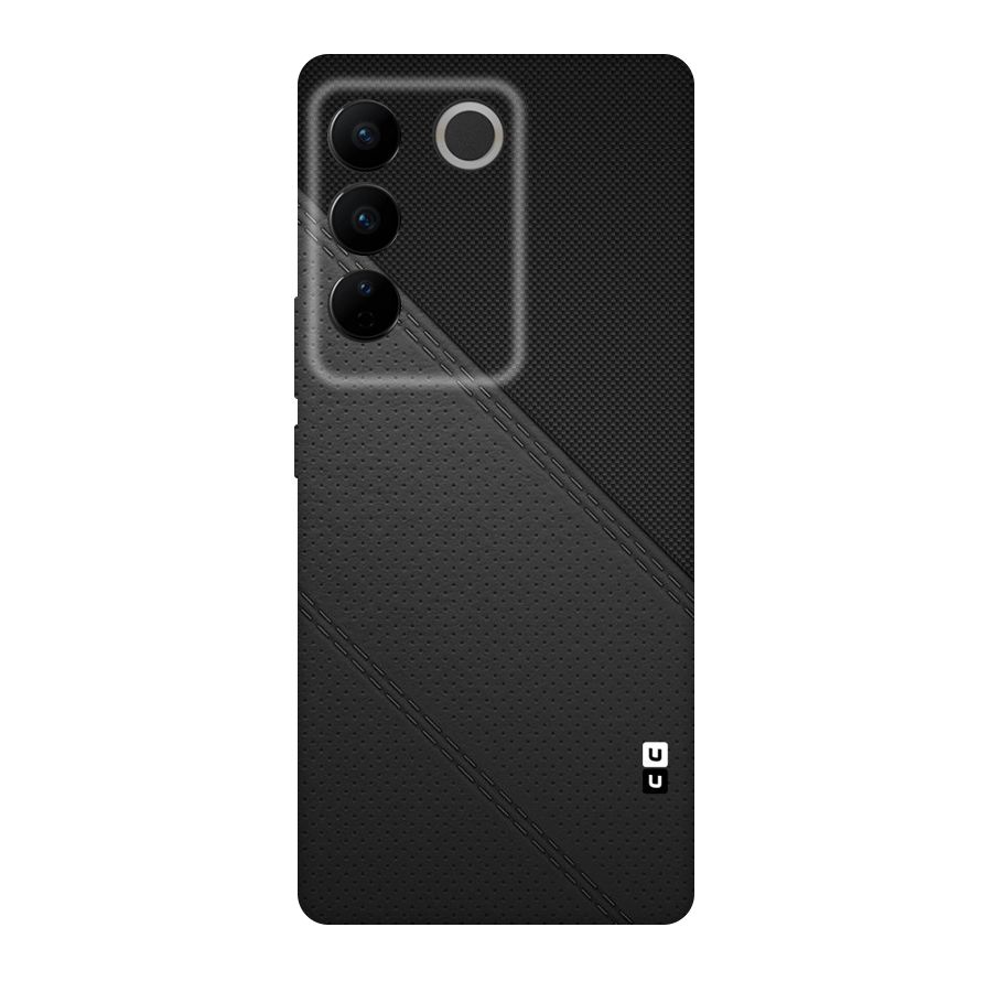 Black Polka Stripe Original Polycarbonate Back Case for Vivo V27