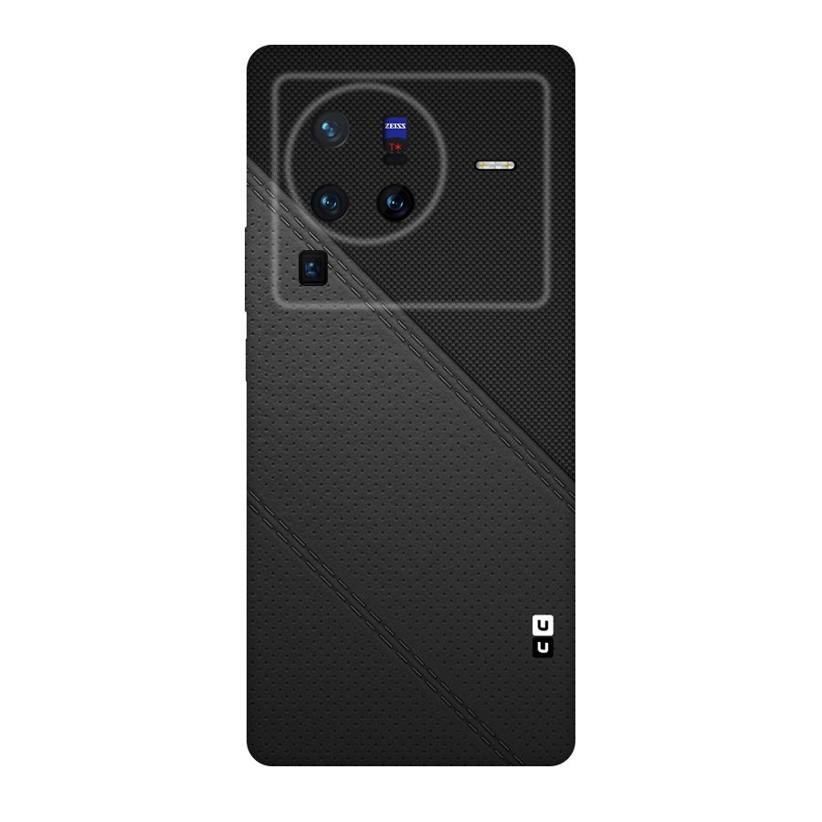 Black Polka Stripe Original Polycarbonate Back Case for Vivo X80