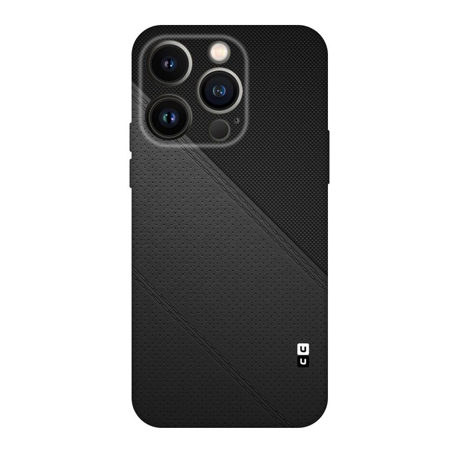 Black Polka Stripe Original Polycarbonate Back Case for iPhone 14 Pro