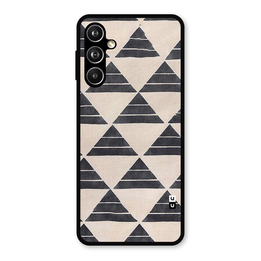 Black Slant Triangles Metal Back Case for Samsung Galaxy M54