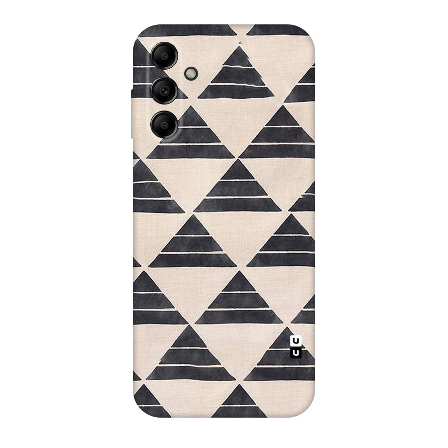 Black Slant Triangles Original Polycarbonate Back Case for Galaxy A14 5G