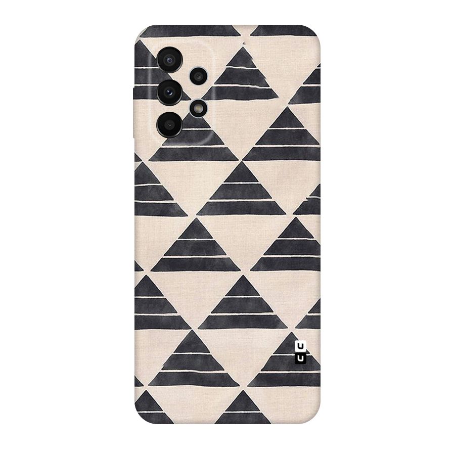 Black Slant Triangles Original Polycarbonate Back Case for Galaxy A23