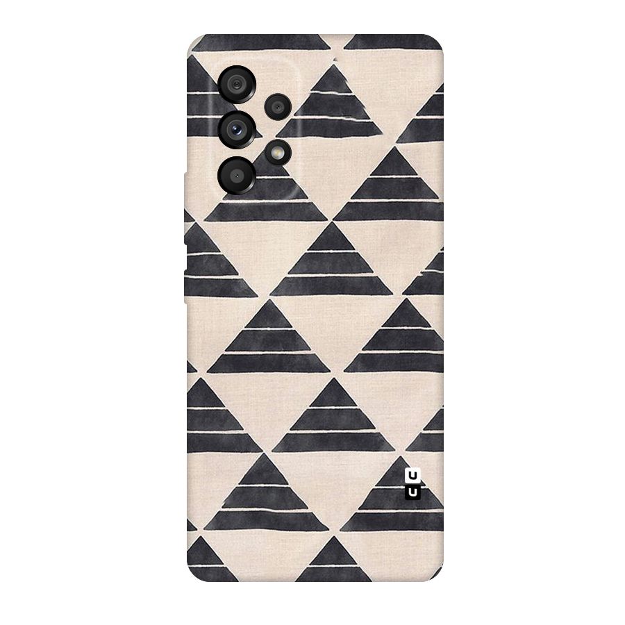 Black Slant Triangles Original Polycarbonate Back Case for Galaxy A53 5G