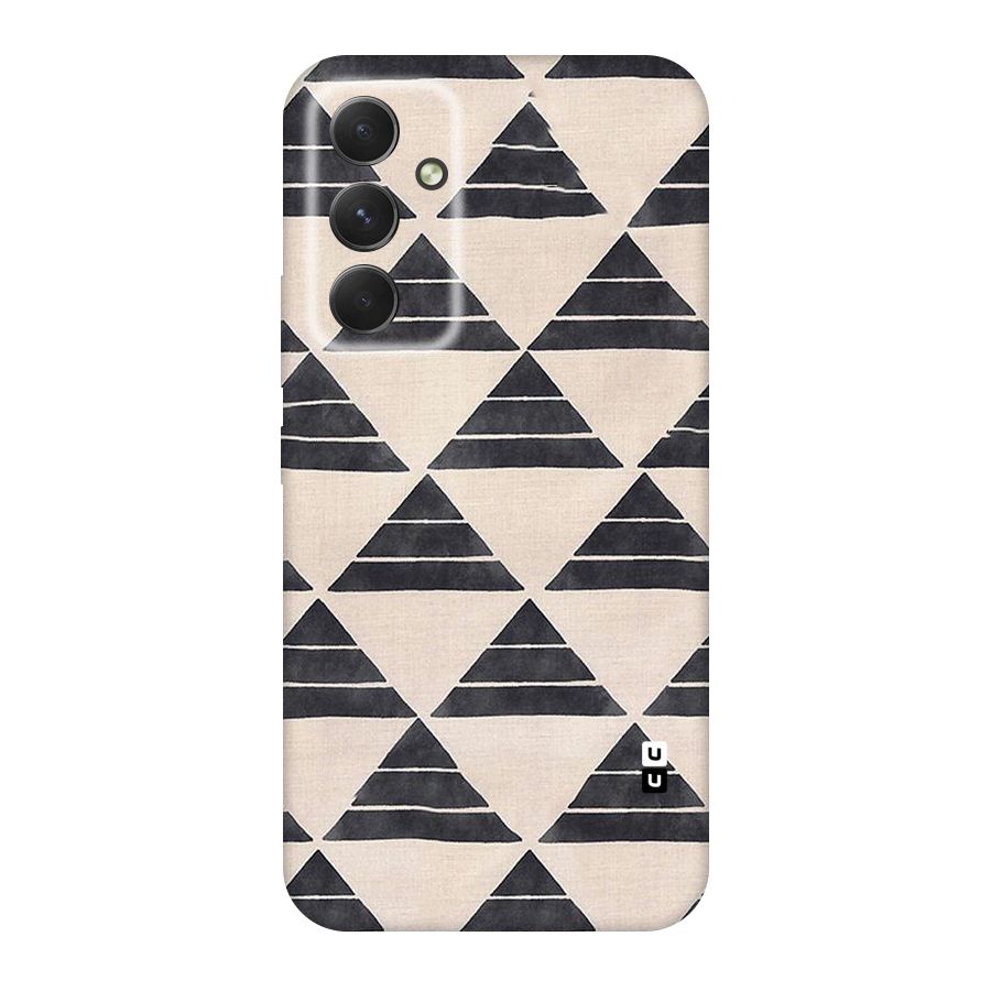 Black Slant Triangles Original Polycarbonate Back Case for Galaxy A54