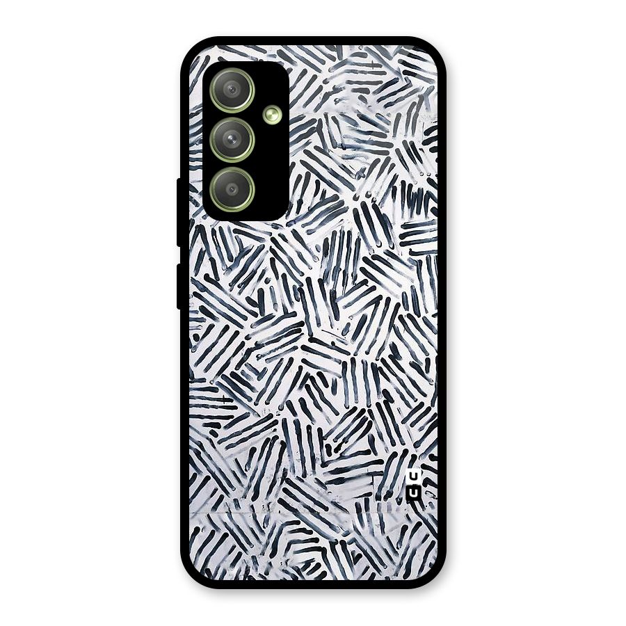 Black Tiny Uneven Glass Back Case for Galaxy A54