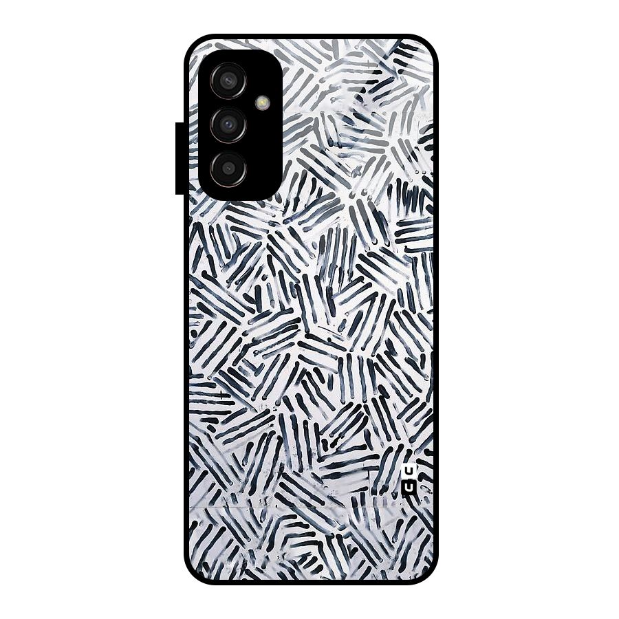 Black Tiny Uneven Glass Back Case for Galaxy F13