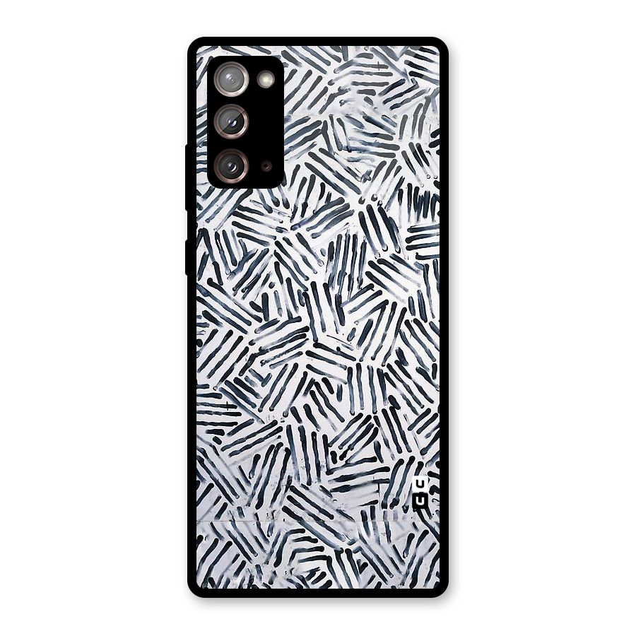 Black Tiny Uneven Glass Back Case for Galaxy Note 20
