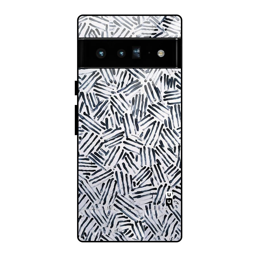 Black Tiny Uneven Glass Back Case for Google Pixel 6 Pro