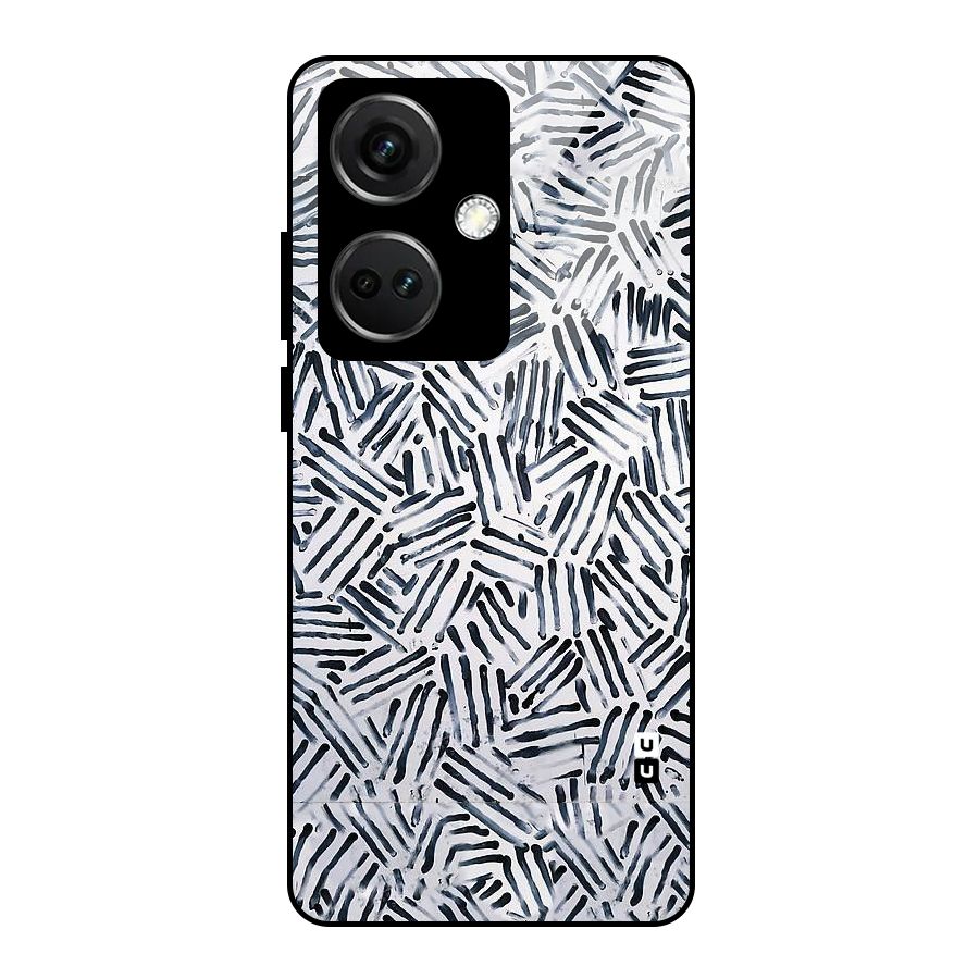 Black Tiny Uneven Glass Back Case for OnePlus Nord CE 3 5G