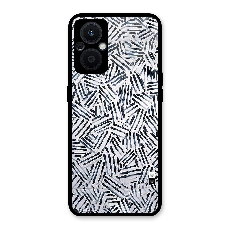 Black Tiny Uneven Glass Back Case for Oppo F21s Pro 5G