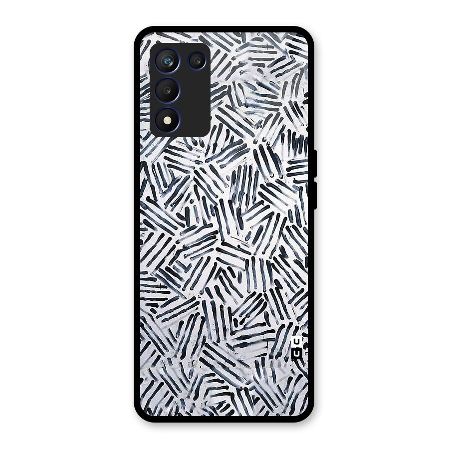 Black Tiny Uneven Glass Back Case for Realme 9 5G Speed
