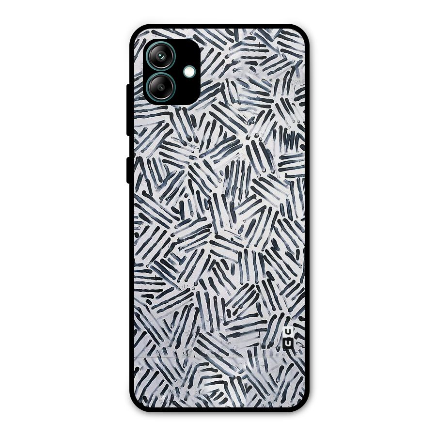 Black Tiny Uneven Metal Back Case for Galaxy A04