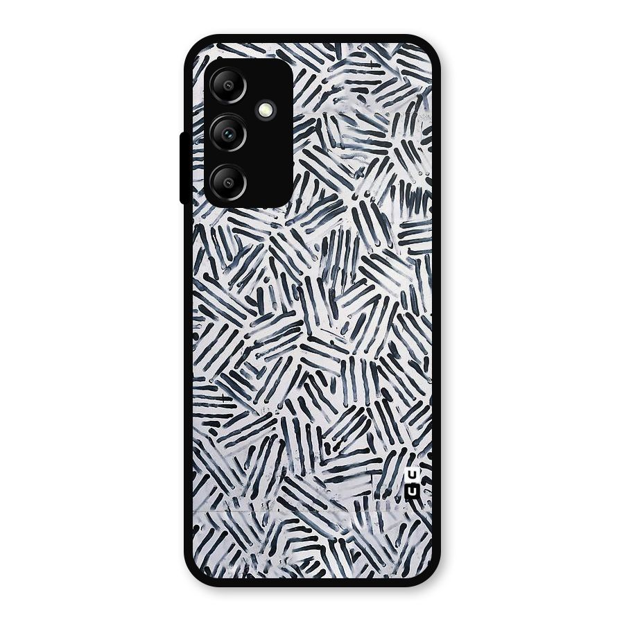 Black Tiny Uneven Metal Back Case for Galaxy A14 5G