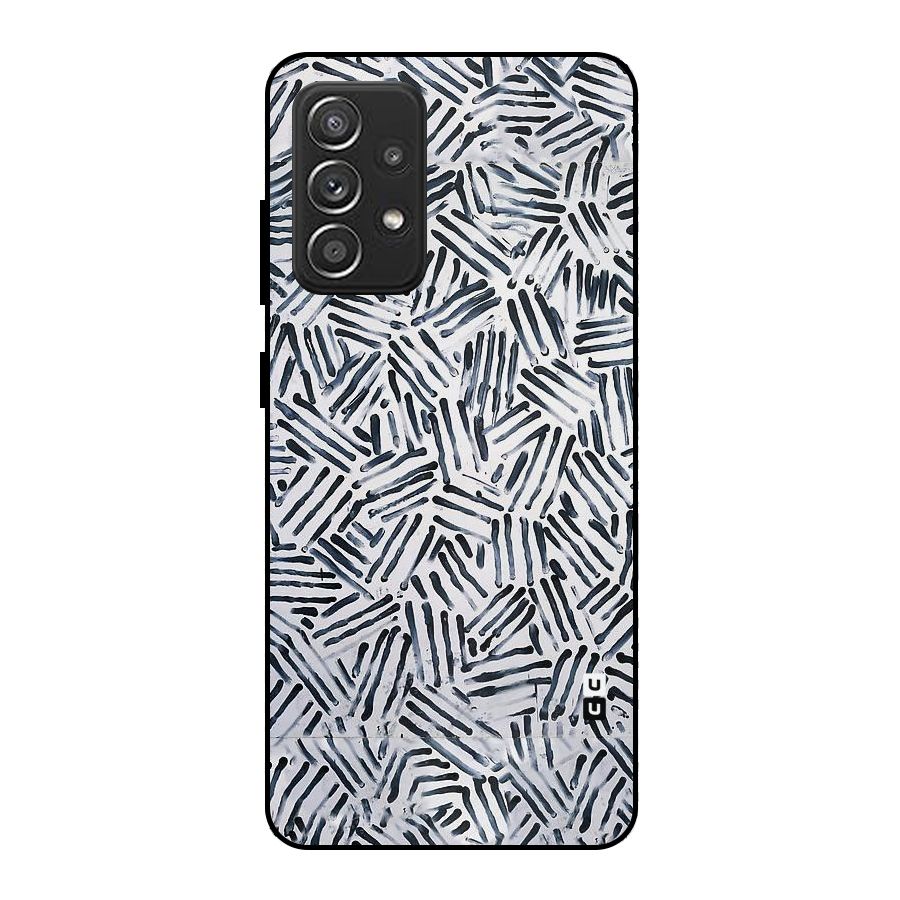 Black Tiny Uneven Metal Back Case for Galaxy A52s 5G