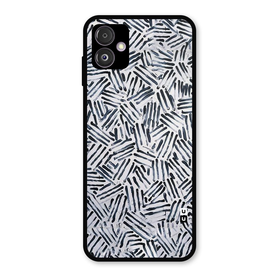 Black Tiny Uneven Metal Back Case for Galaxy F14