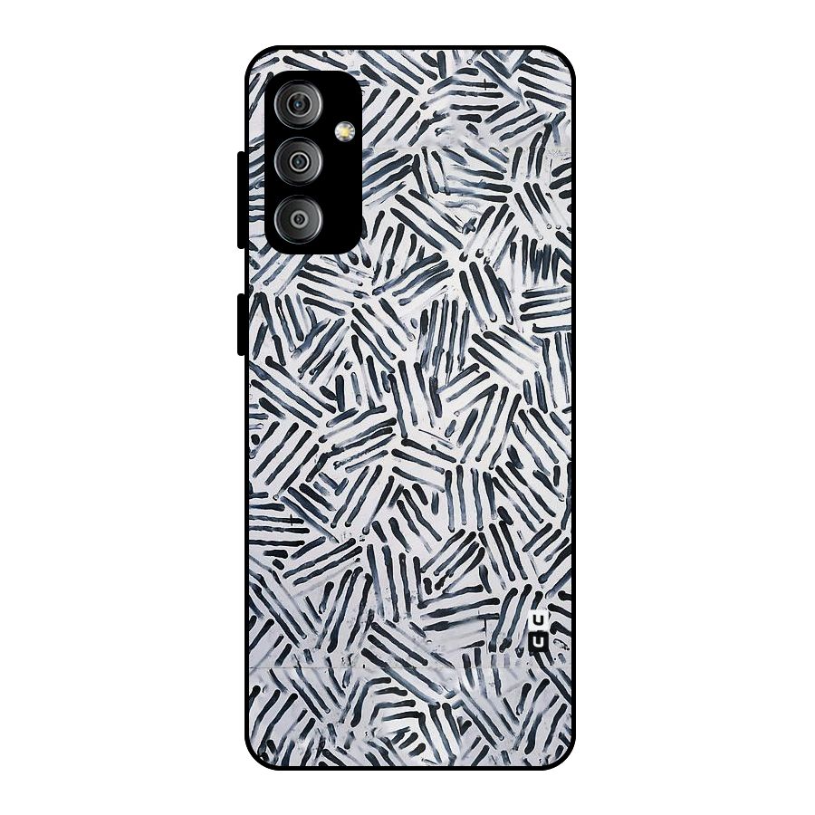 Black Tiny Uneven Metal Back Case for Galaxy F23