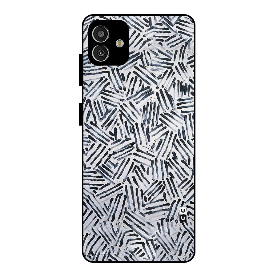 Black Tiny Uneven Metal Back Case for Galaxy M13 5G