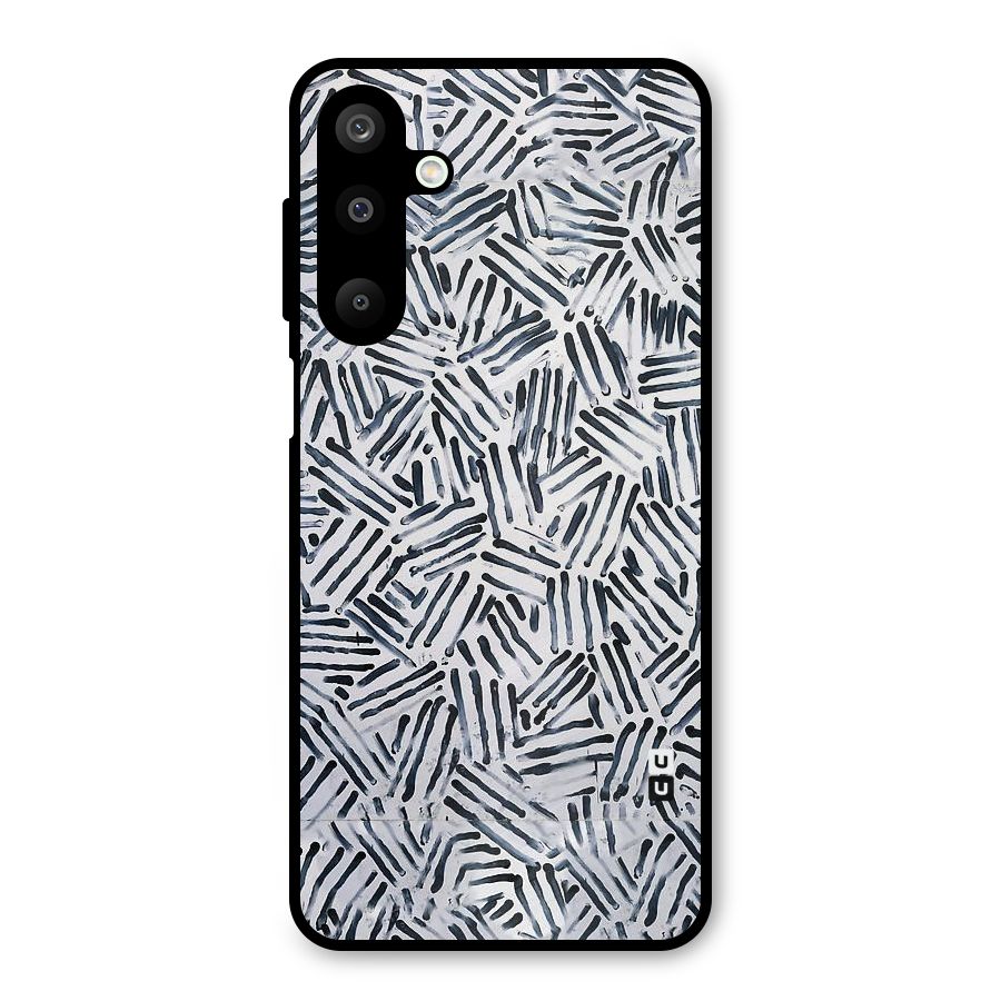 Black Tiny Uneven Metal Back Case for Galaxy M16