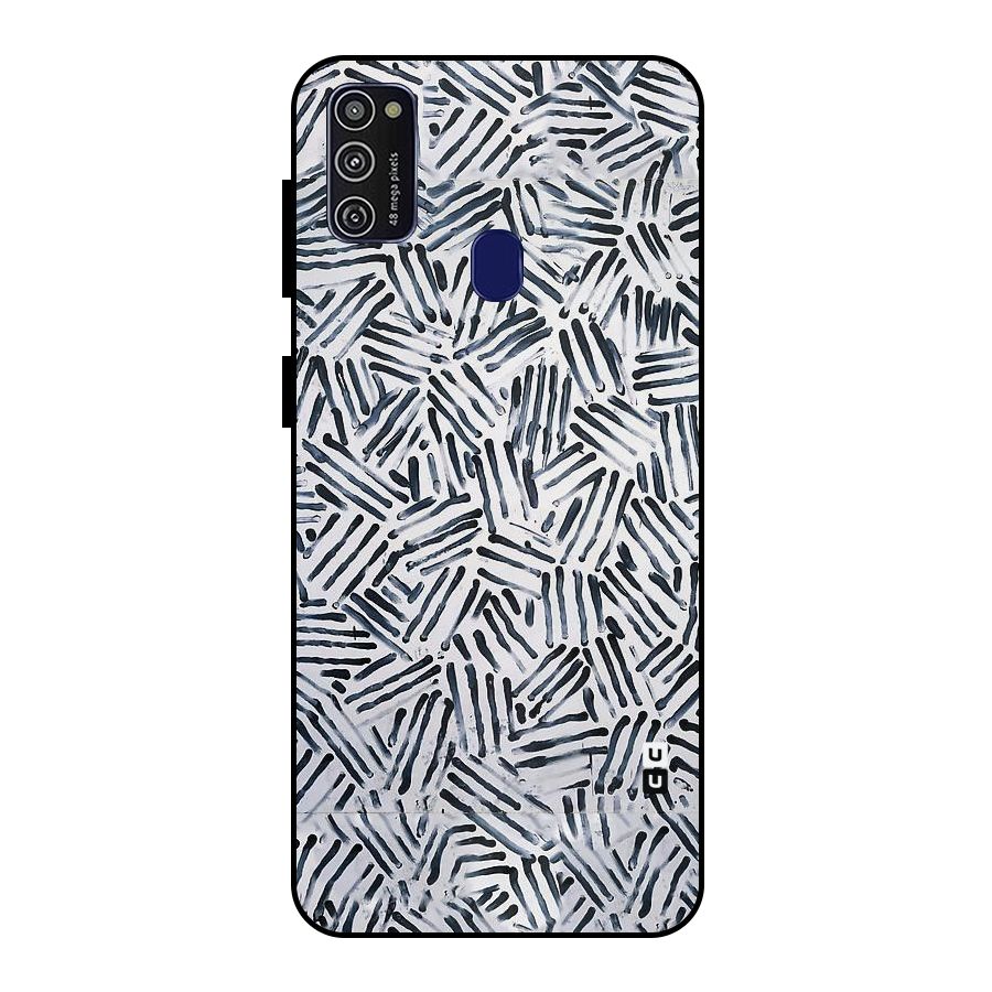 Black Tiny Uneven Metal Back Case for Galaxy M30s