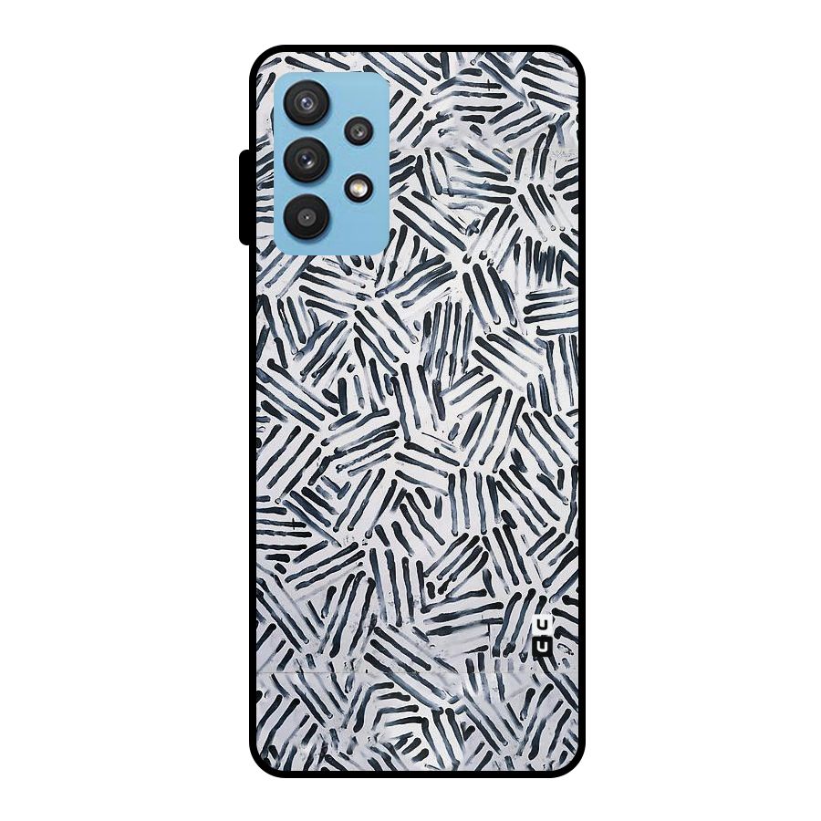 Black Tiny Uneven Metal Back Case for Galaxy M32 5G