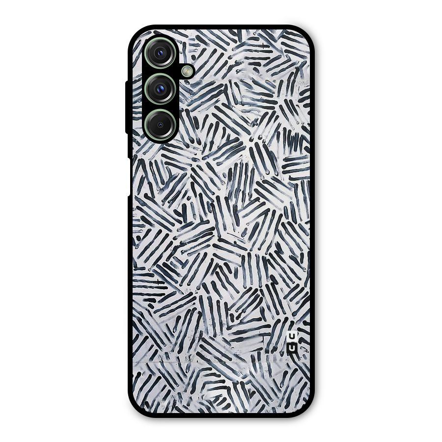 Black Tiny Uneven Metal Back Case for Galaxy M34