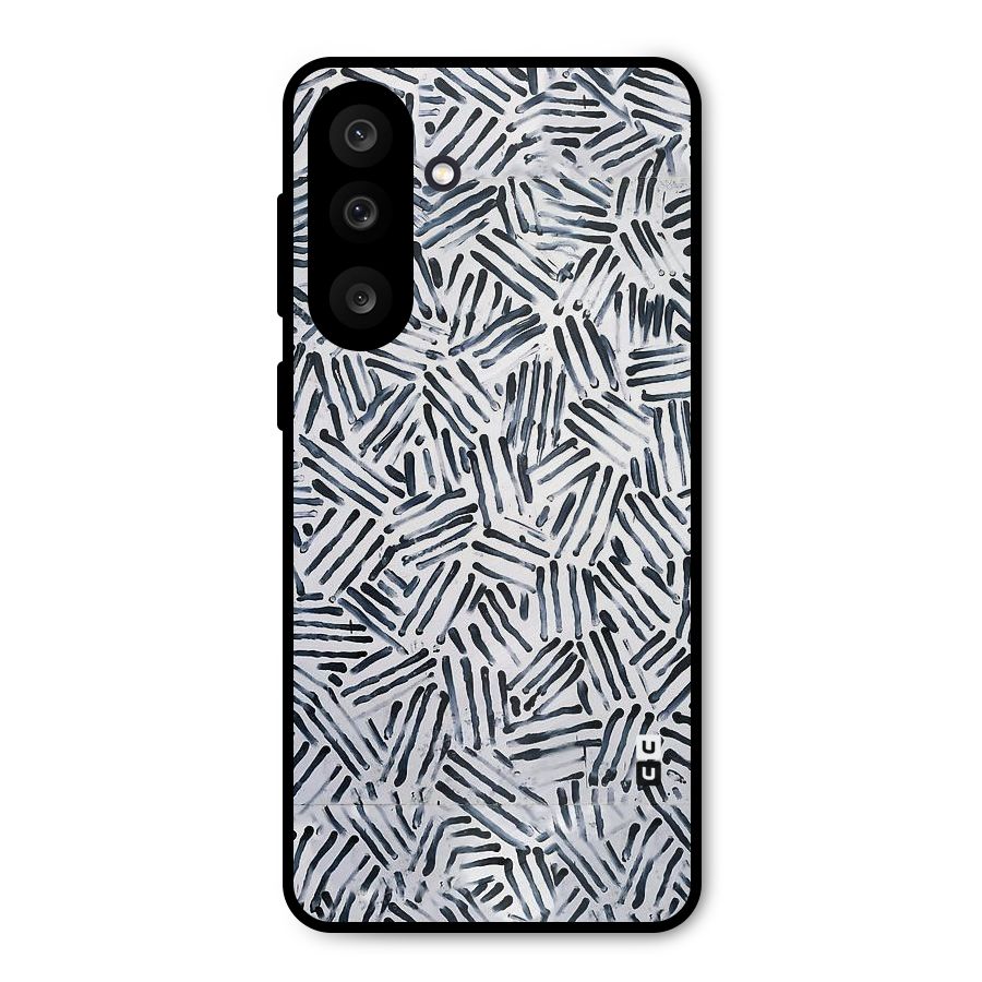 Black Tiny Uneven Metal Back Case for Galaxy M56
