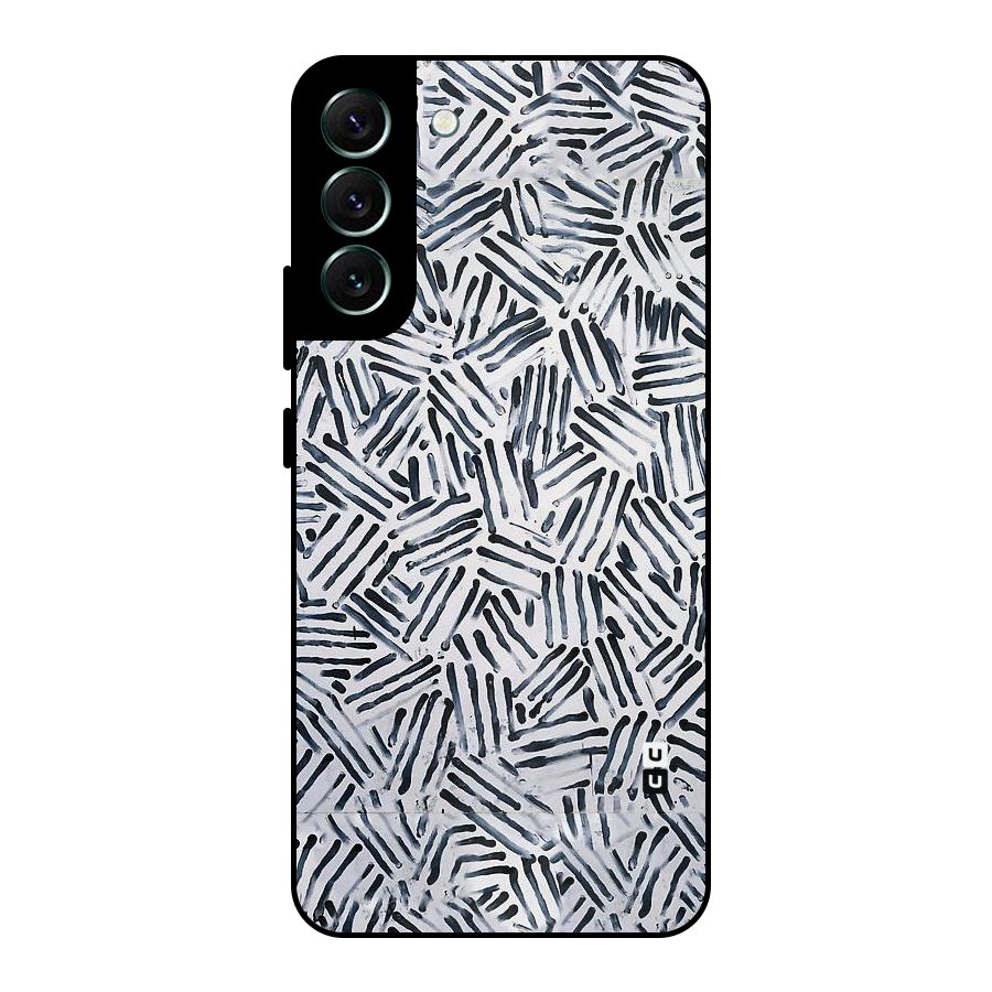 Black Tiny Uneven Metal Back Case for Galaxy S22 Plus 5G