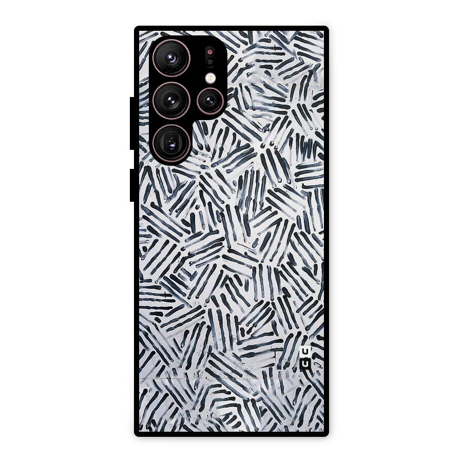 Black Tiny Uneven Metal Back Case for Galaxy S22 Ultra 5G