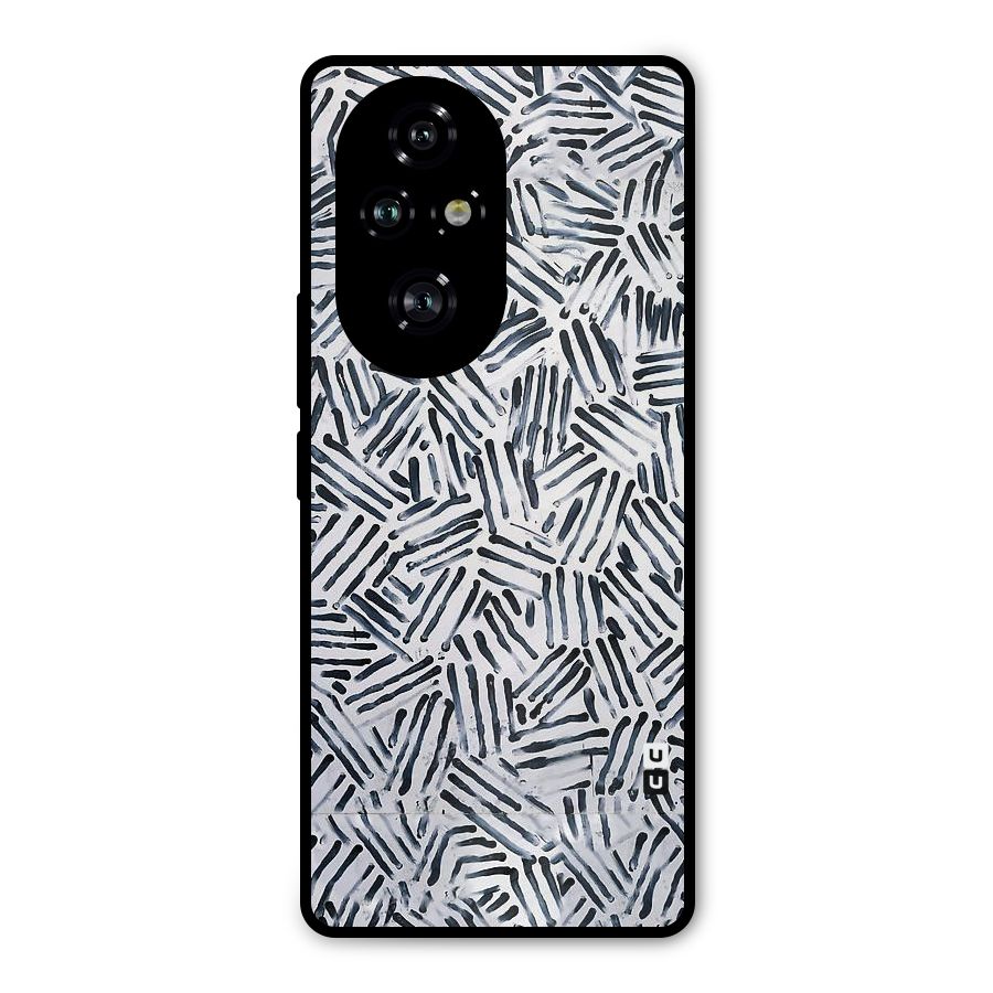 Black Tiny Uneven Metal Back Case for Honor 200 Pro