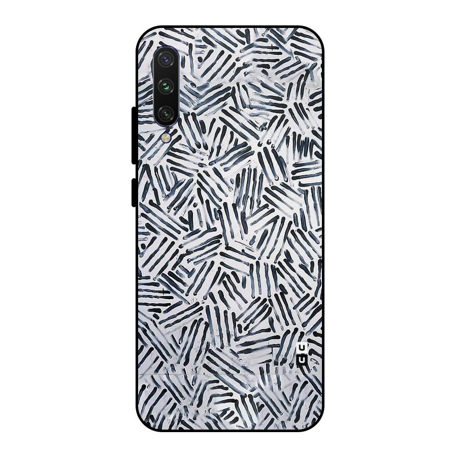 Black Tiny Uneven Metal Back Case for Mi A3